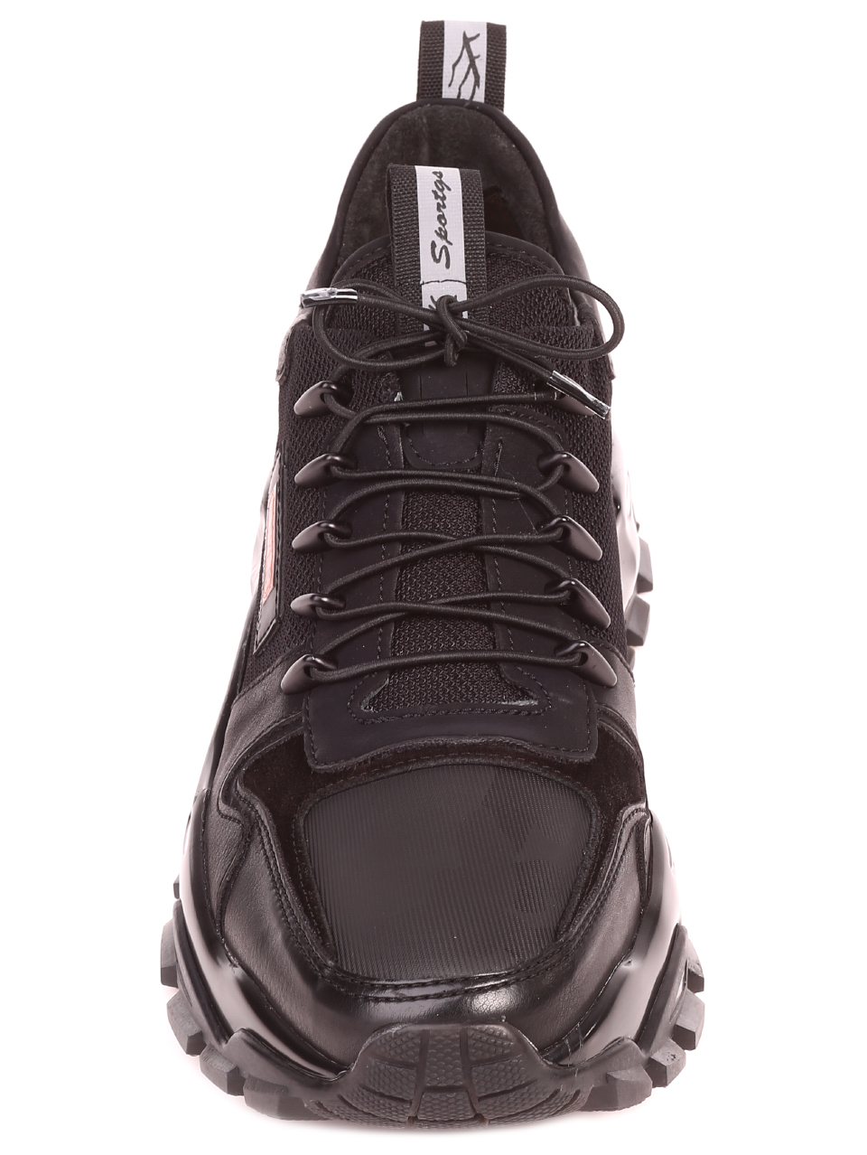 Ежедневни мъжки обувки от естествена кожа 7AT-21877 black