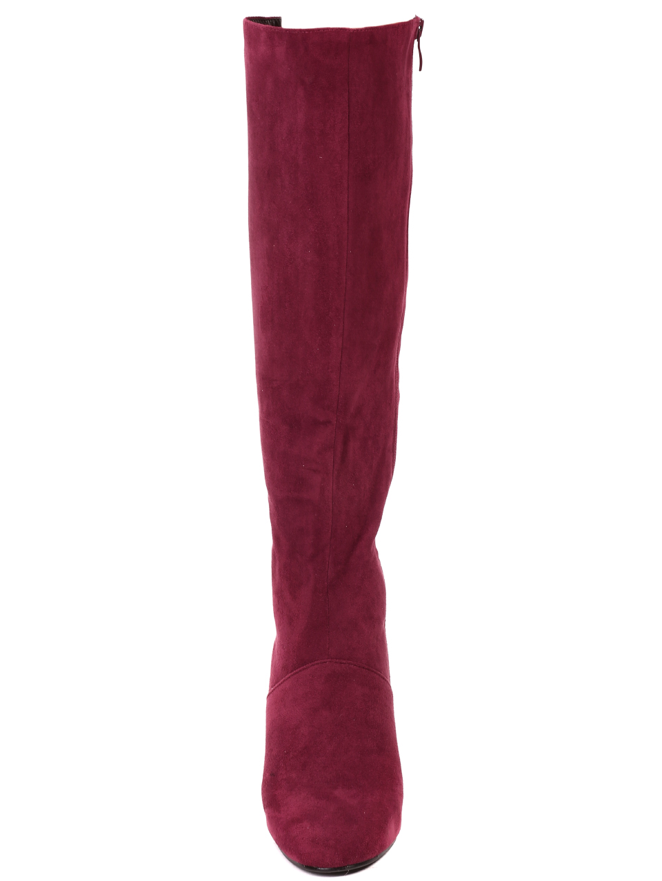 Елегантни дамски ботуши в цвят бордо 1M-21718 bordo