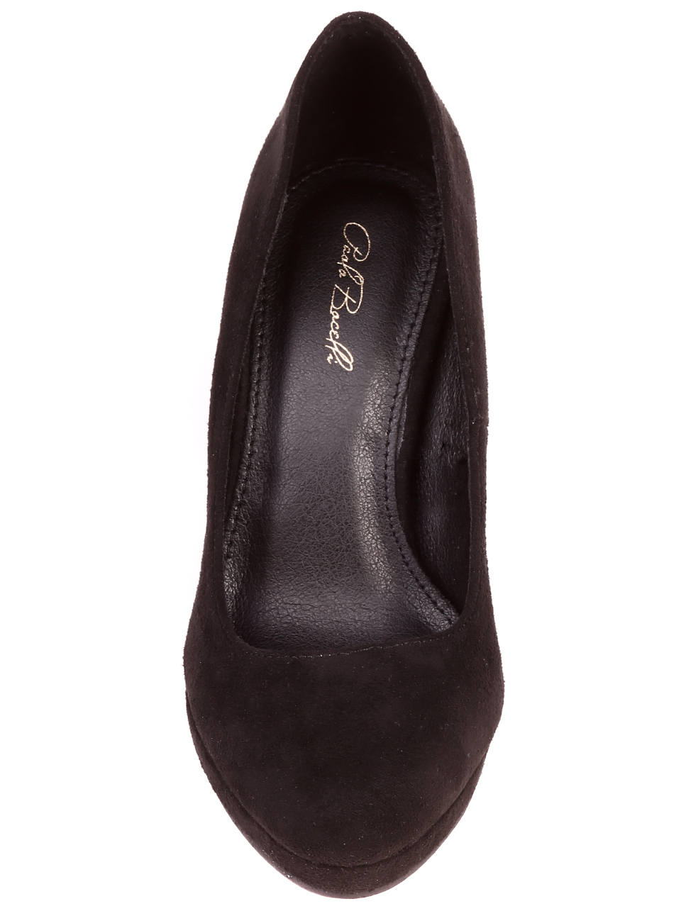 Елегантни дамски обувки на ток в черно 3M-21727 black