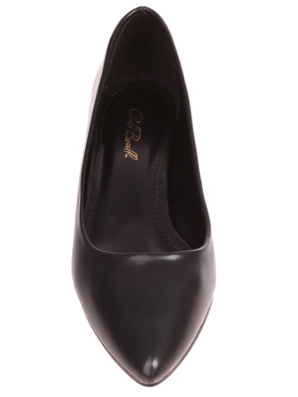 Ежедневни дамски обувки в черно 3M-21818 black pu