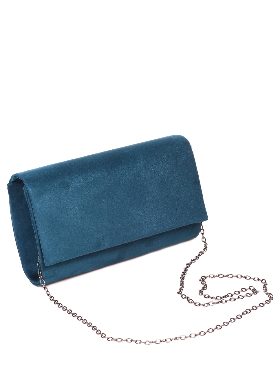 Официална дамска чанта-клъч в синьо 9AG-21833 blue