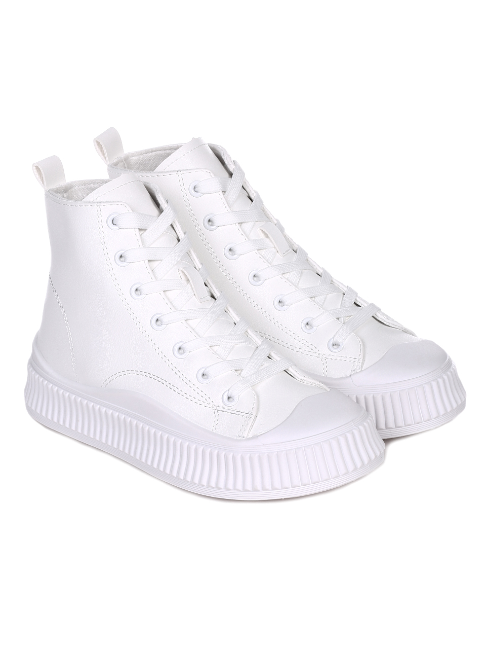 Ежедневни дамски обувки в бяло 2U-22032 white