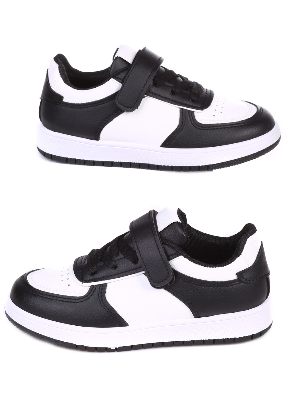 Ежедневни детски обувки в черно и бяло  18U-22001 black/white