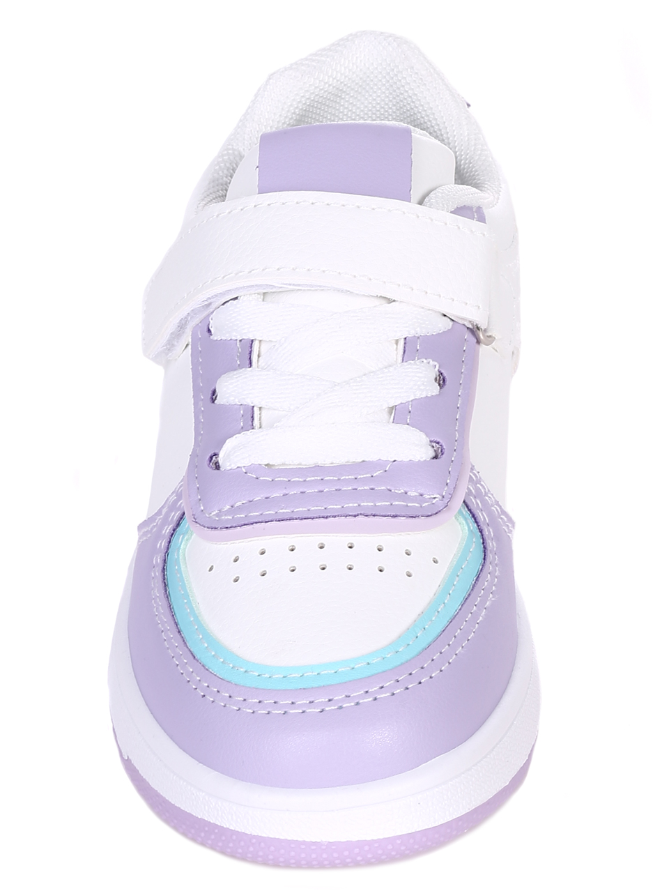 Ежедневни детски обувки в бяло и лилаво 18U-22001 white/purple