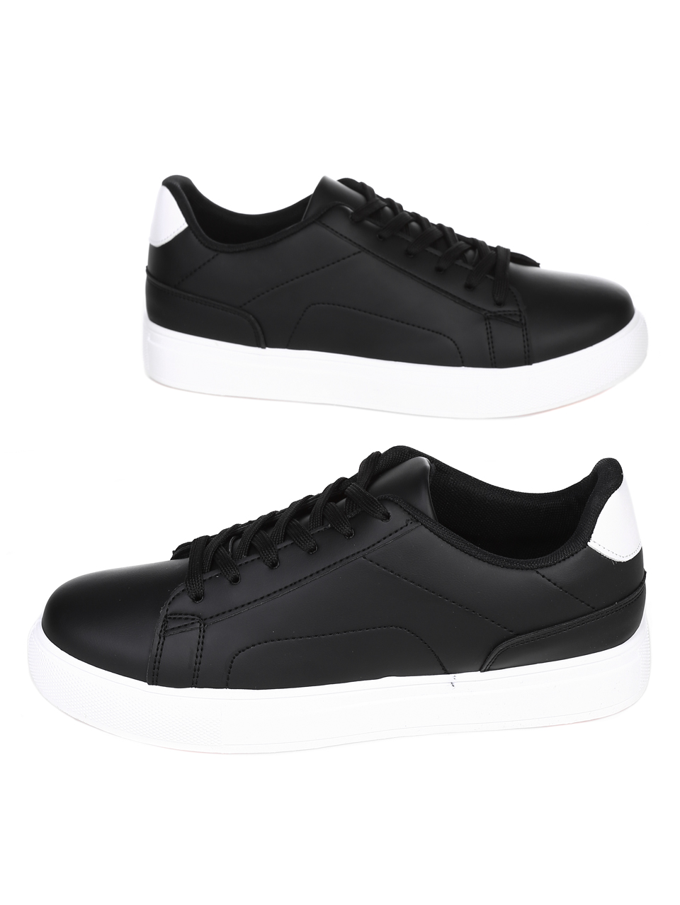 Ежедневни мъжки обувки в черно 7U-22010 black