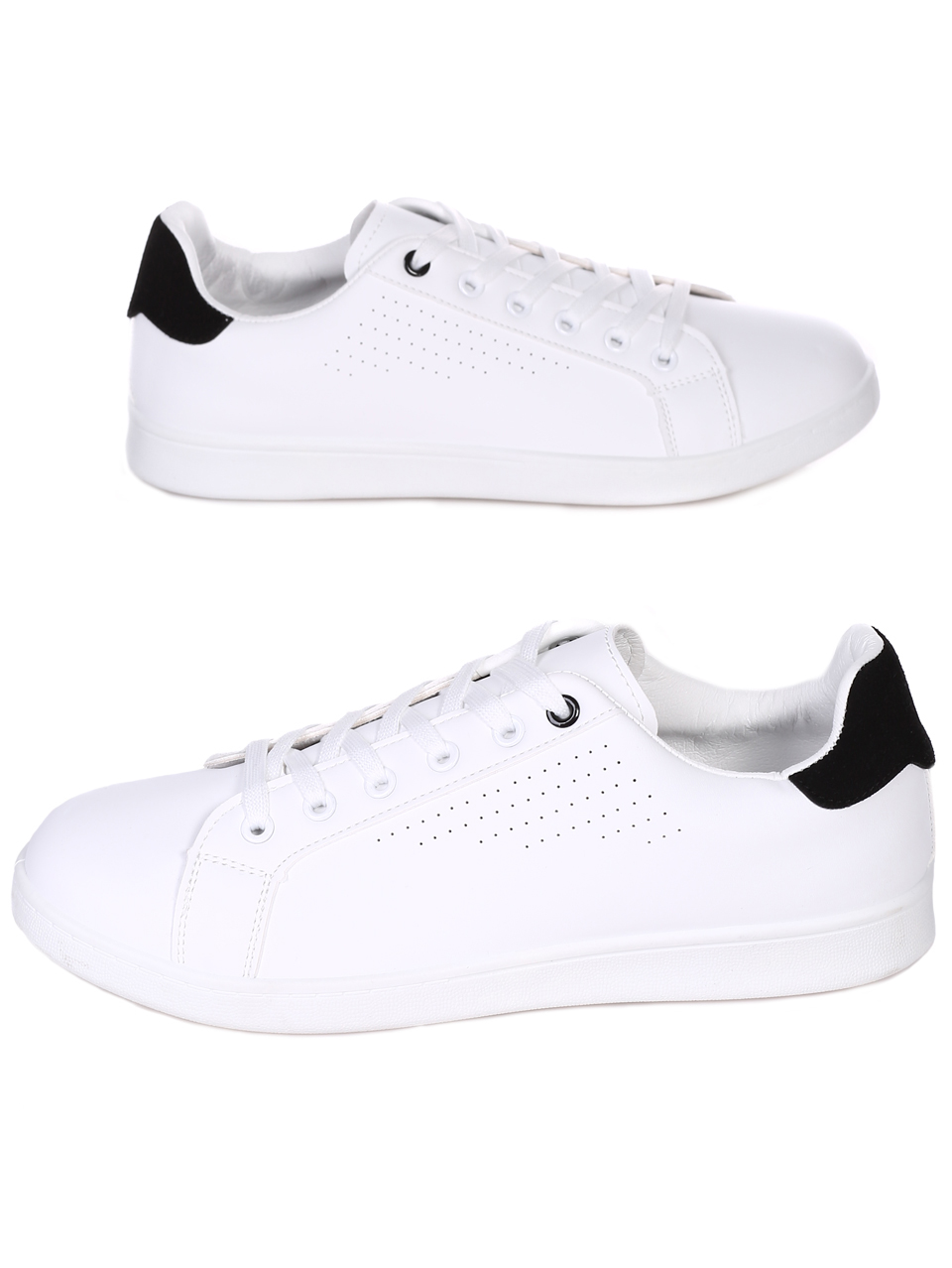 Ежедневни мъжки обувки в бяло 7U-22014 white