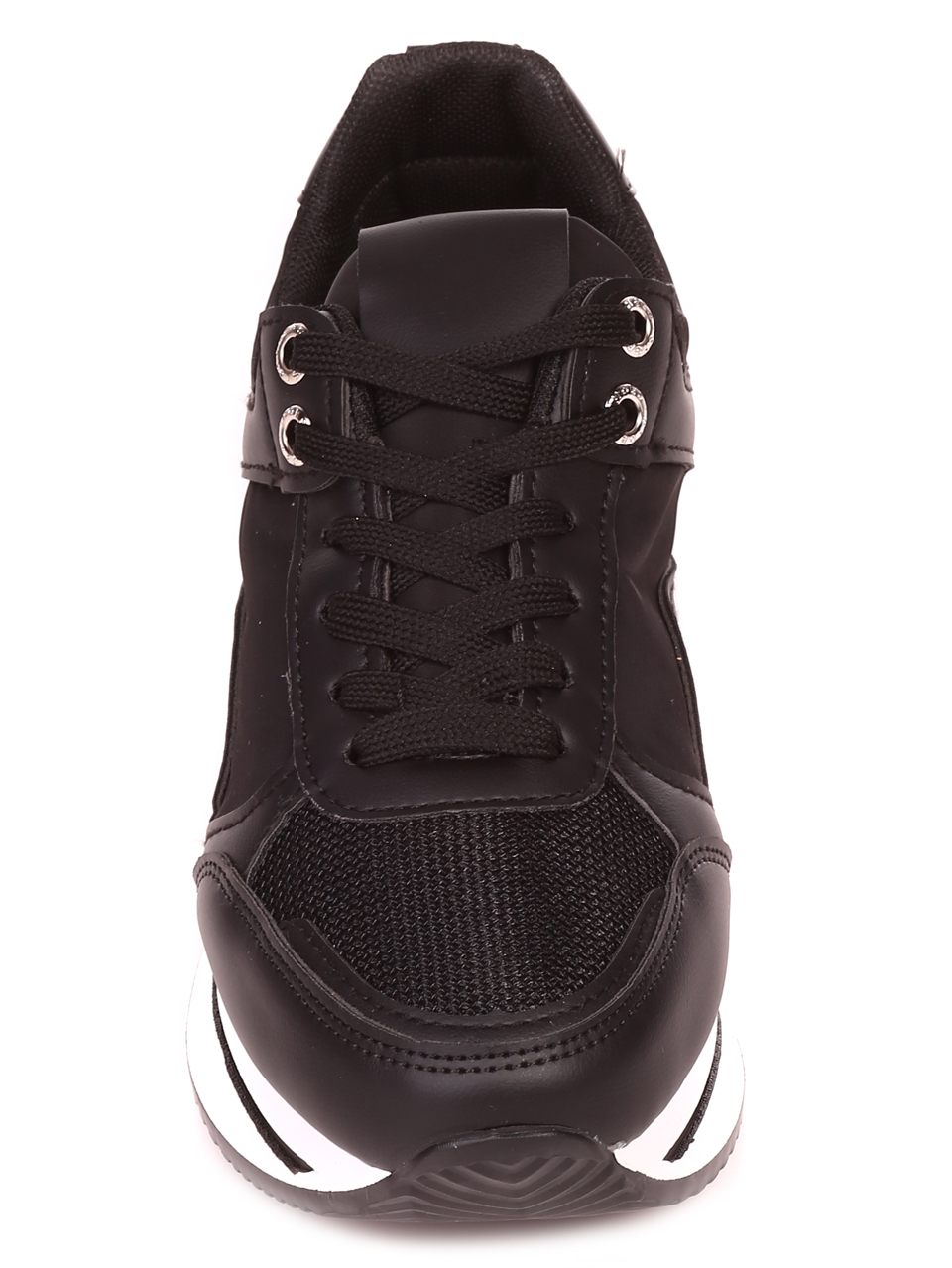 Ежедневни дамски обувки на платформа в черно 3U-22027 black