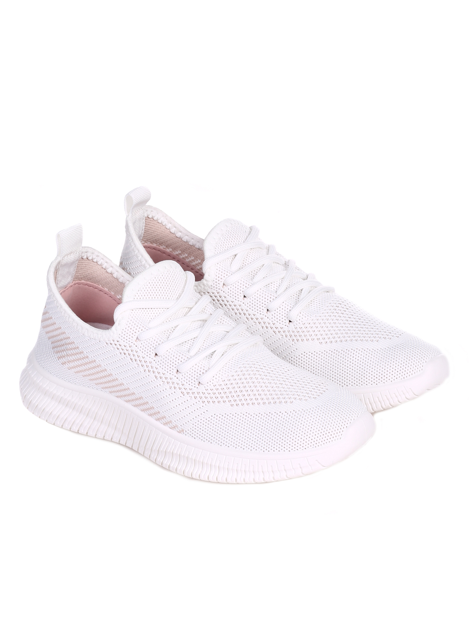 Ежедневни дамски обувки в бяло 3U-22028 white