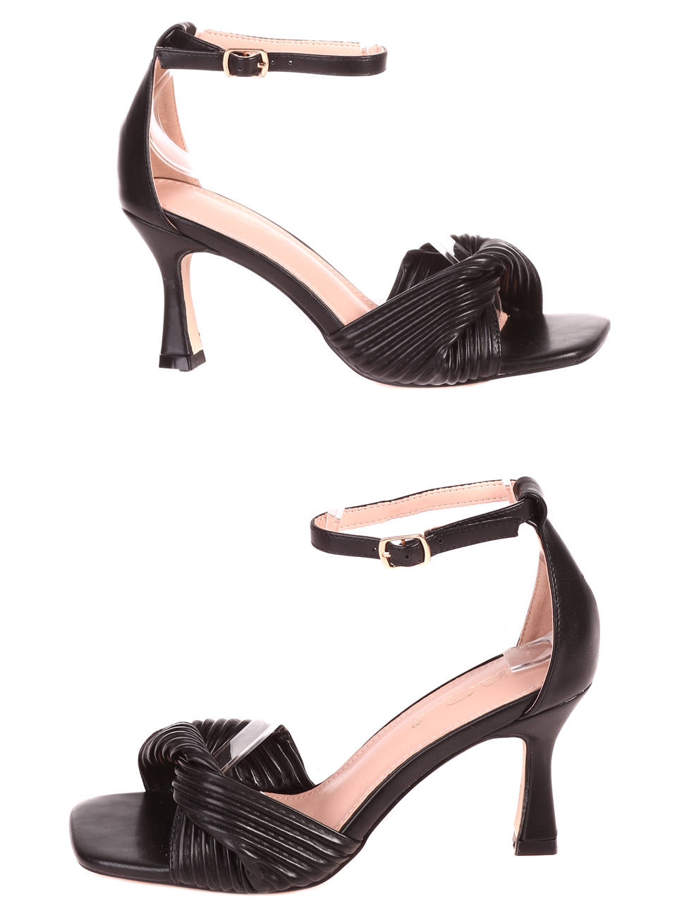 Елегантни дамски сандали на ток 4M-22168 black