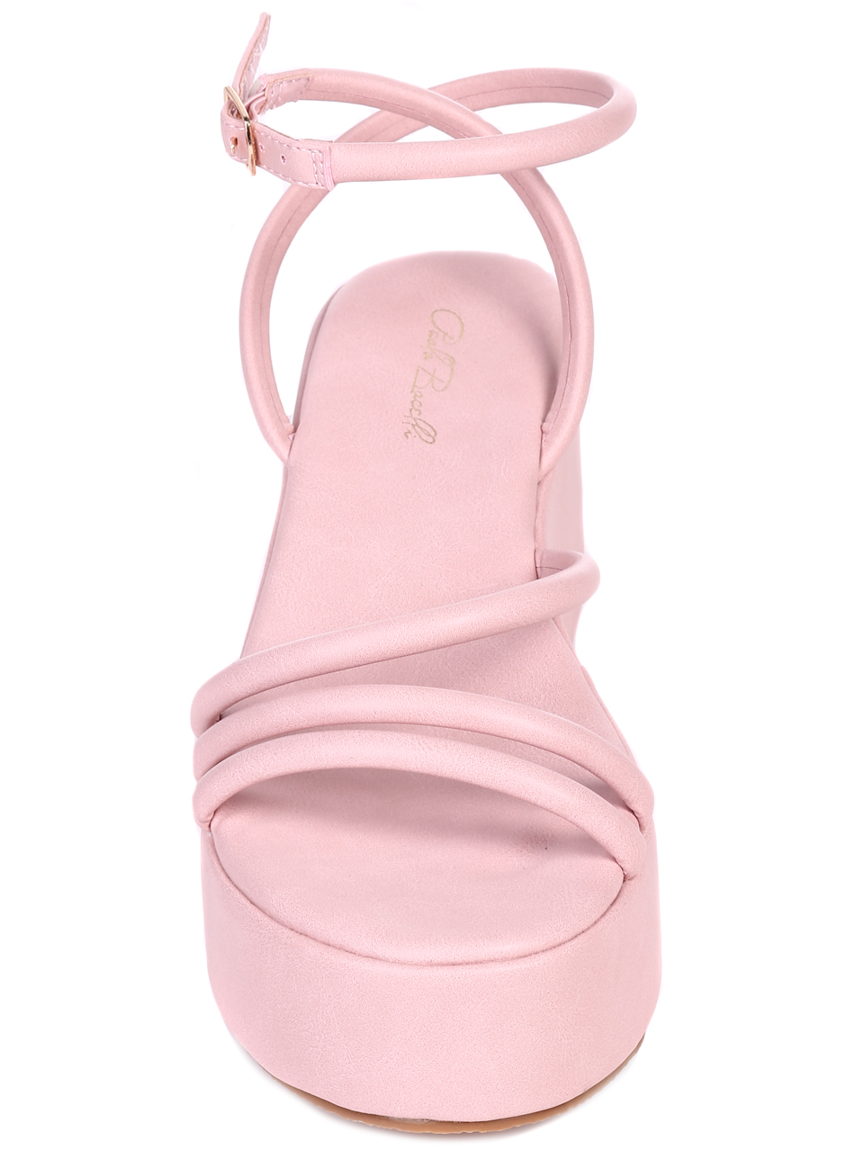 Ежедневни дамски сандали на платформа в розово 4M-22261 pink