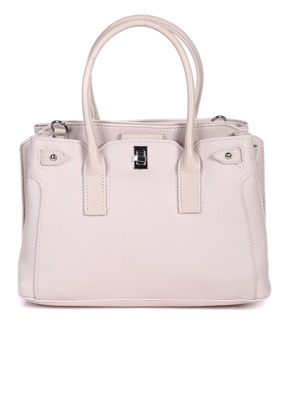 Ежедневна/елегантна дамска чанта в бежово 9Q-22076 off white