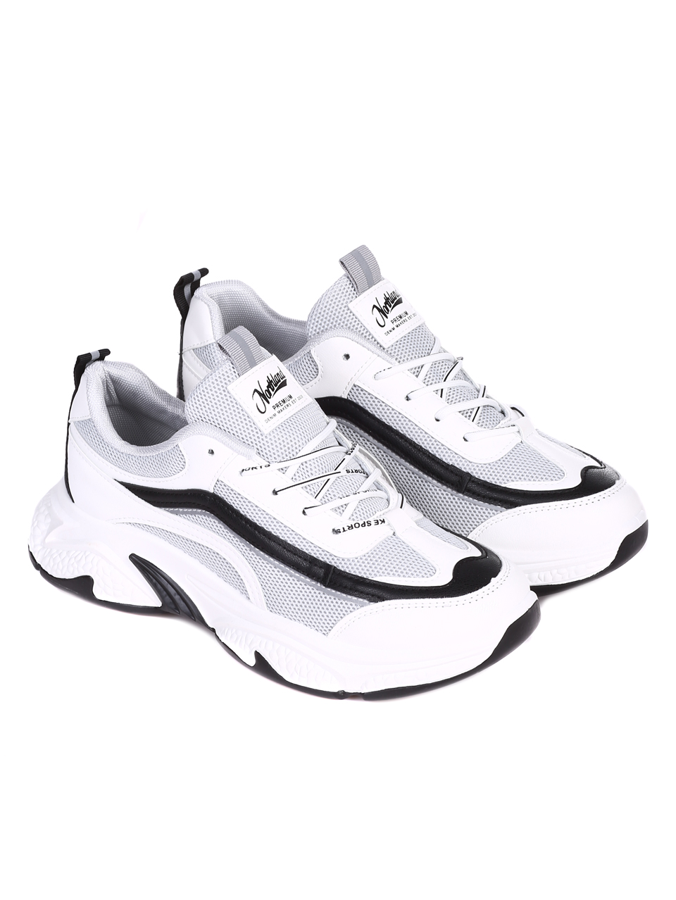 Ежедневни мъжки обувки в бяло 7U-22011 white