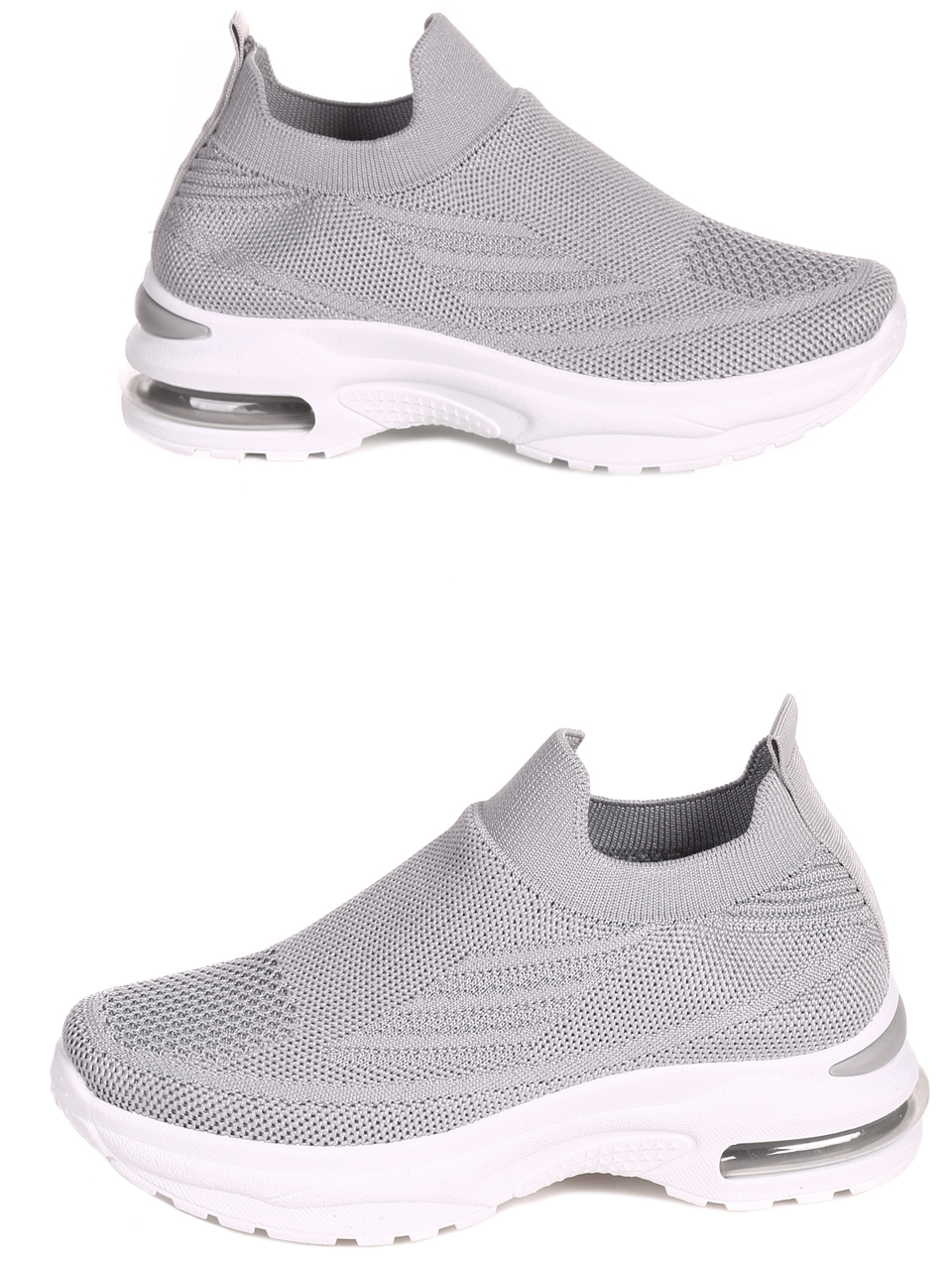 Ежедневни дамски обувки в сиво 3U-22043 grey