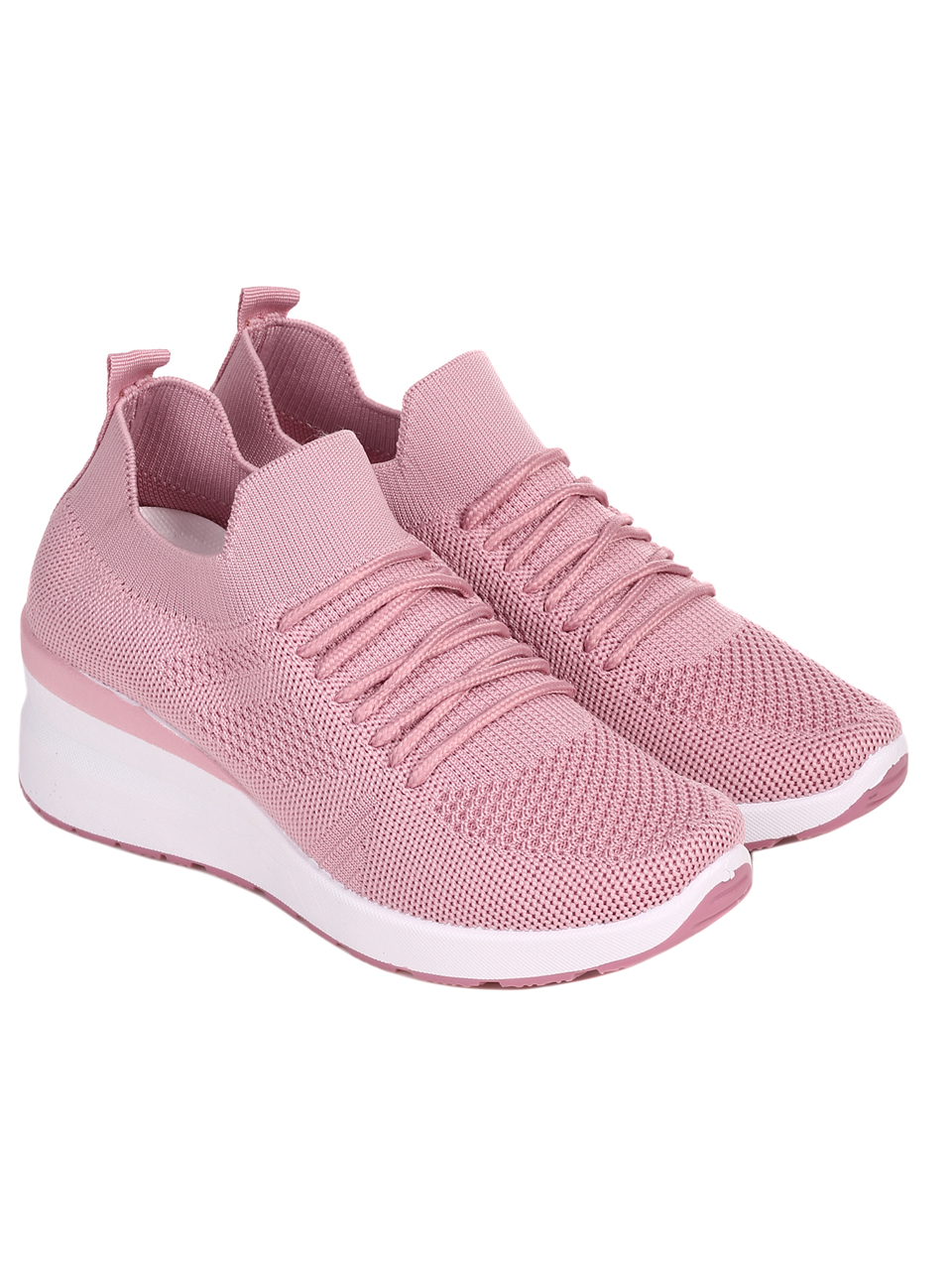 Ежедневни дамски обувки в розово 3U-22045 pink