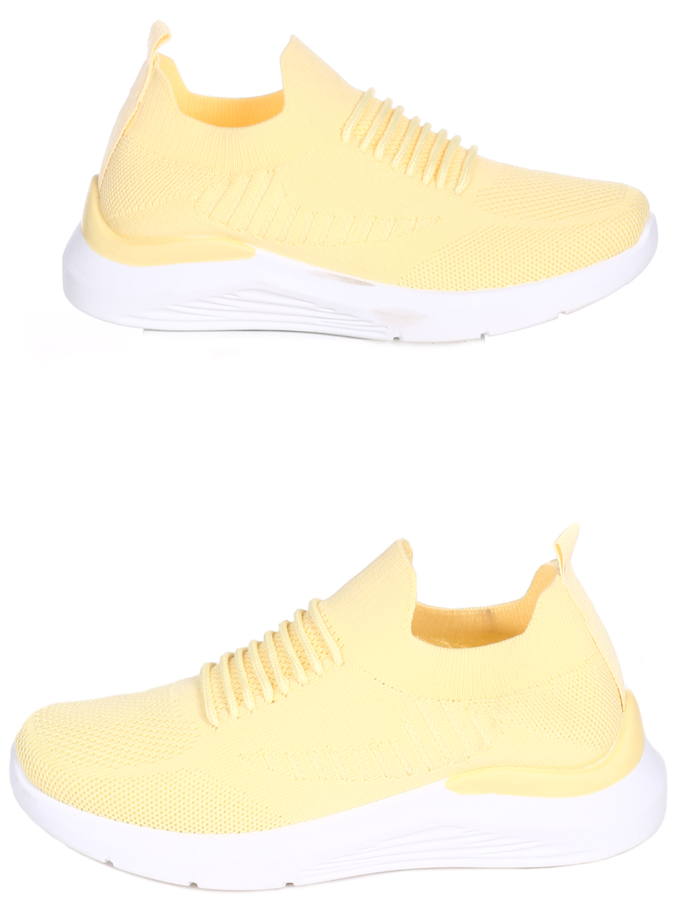 Ежедневни дамски обувки в жълто 3U-22049 yellow