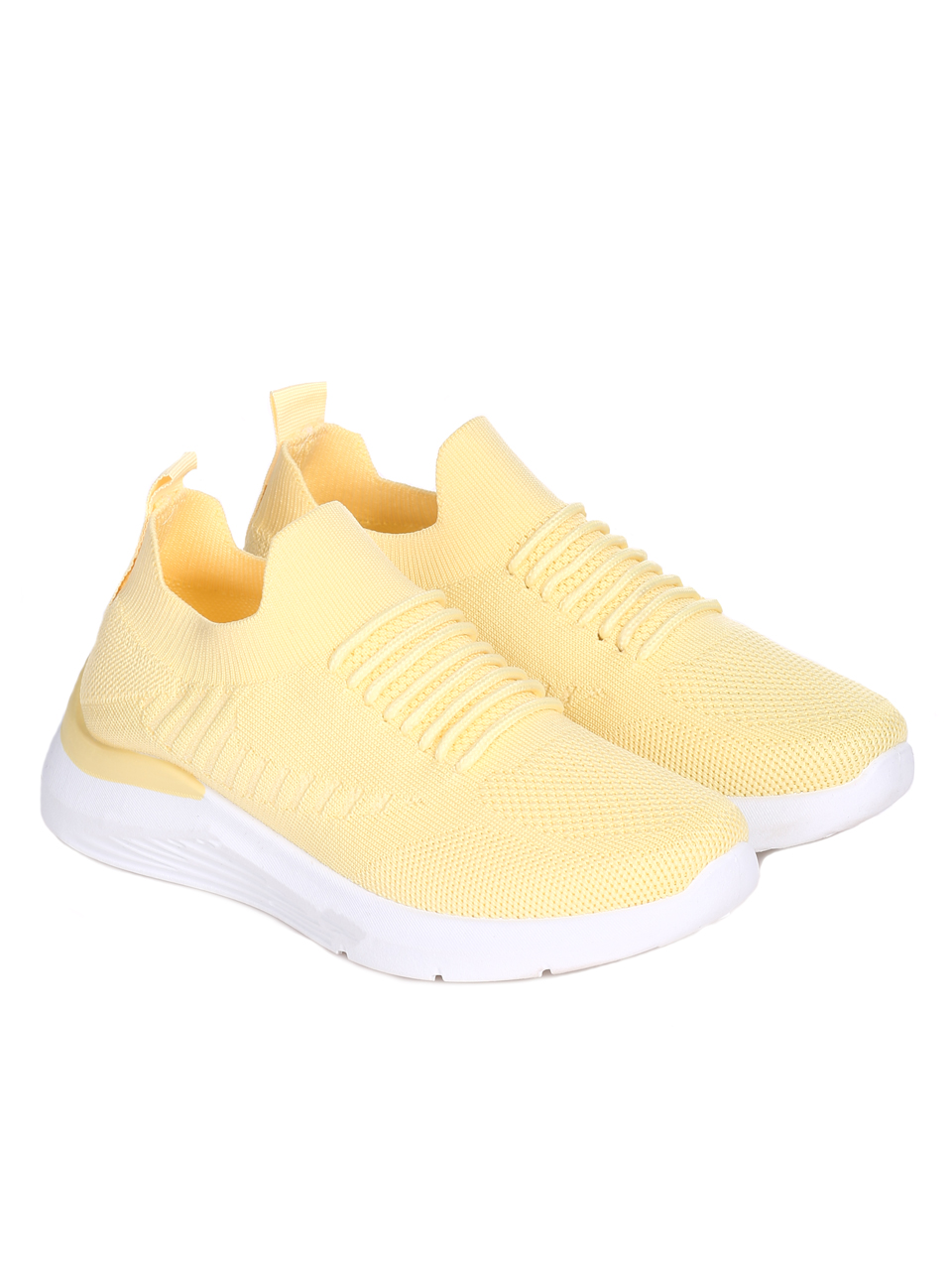Ежедневни дамски обувки в жълто 3U-22049 yellow