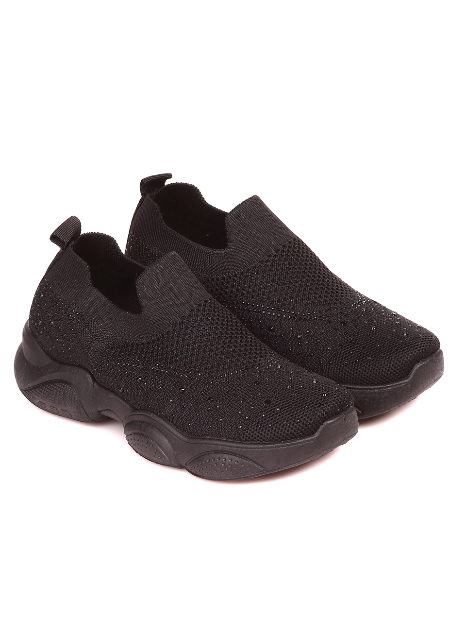 Ежедневни детски обувки в черно 18U-22057 black