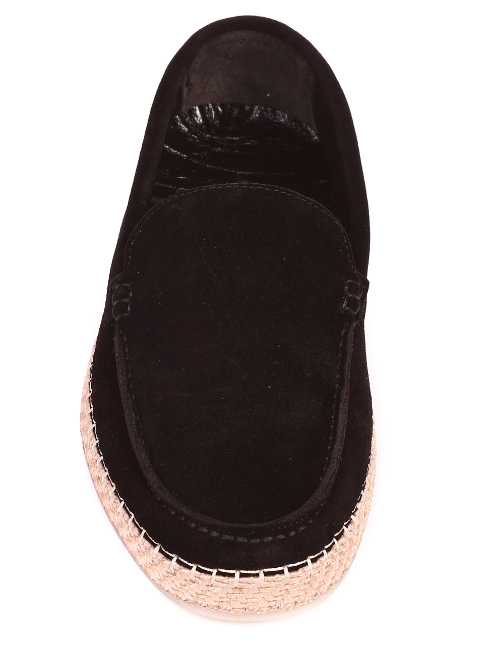 Ежедневни мъжки обувки от естествен велур  7AT-22328 black