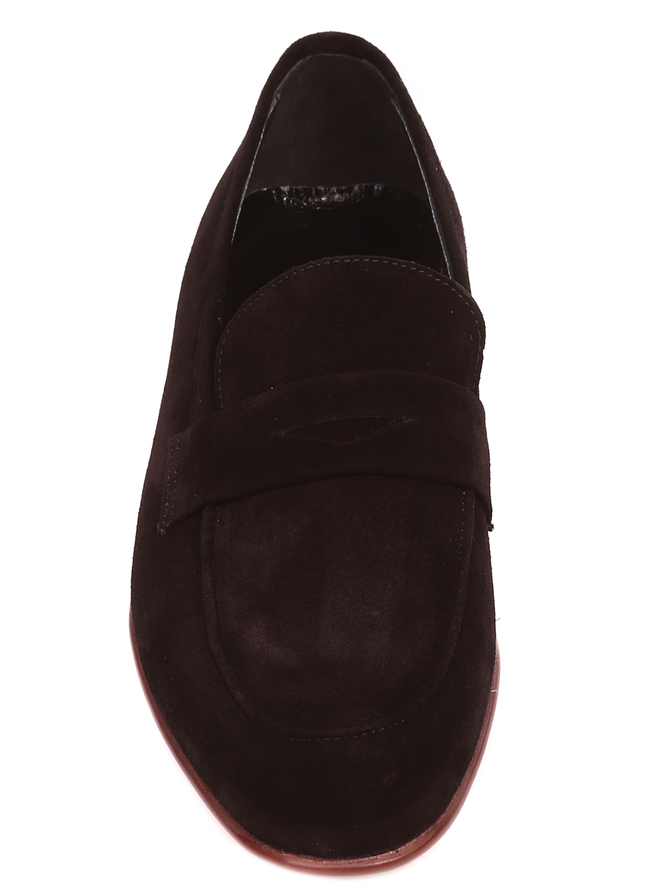 Ежедневни мъжки обувки от естествен велур 7AT-22278 black