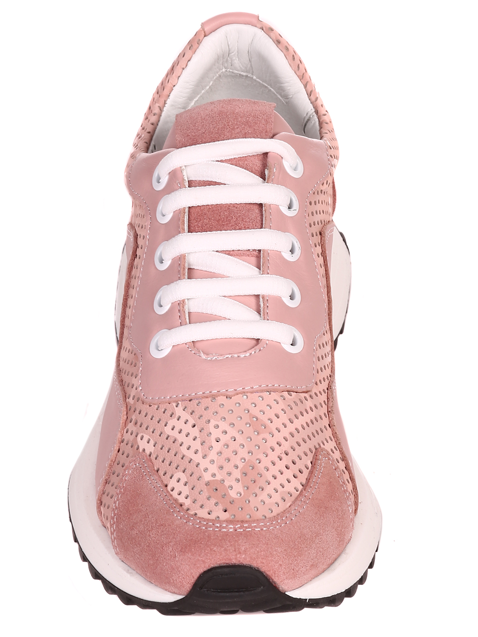 Ежедневни  дамски обувки от естествена кожа в розово 3AT-22311 pink