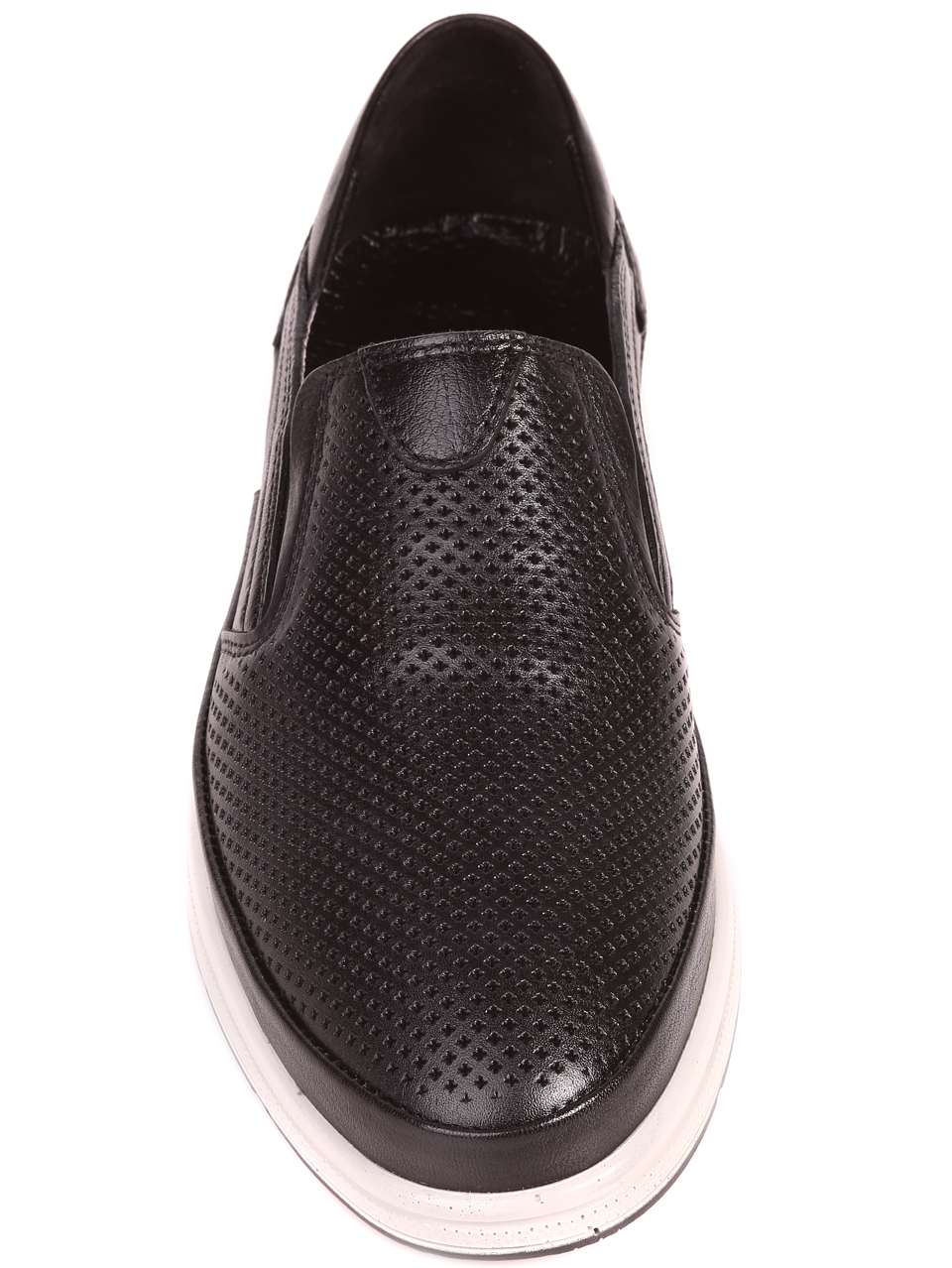 Ежедневни мъжки обувки от естествена кожа 7AT-22326 black
