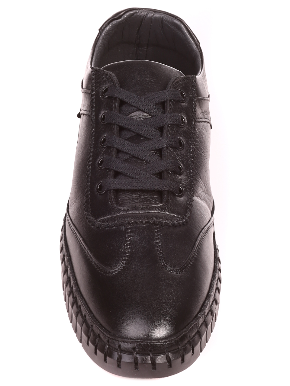 Ежедневни мъжки обувки от естествена кожа 7AT-22329 black