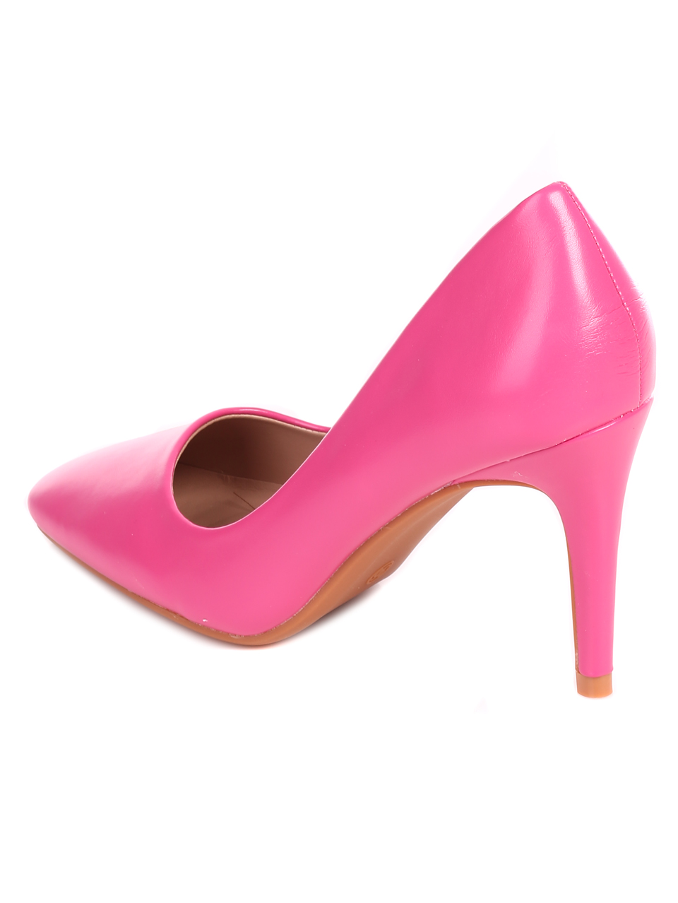 Елегантни дамски обувки на ток в розово 3R-22196 fuchsia