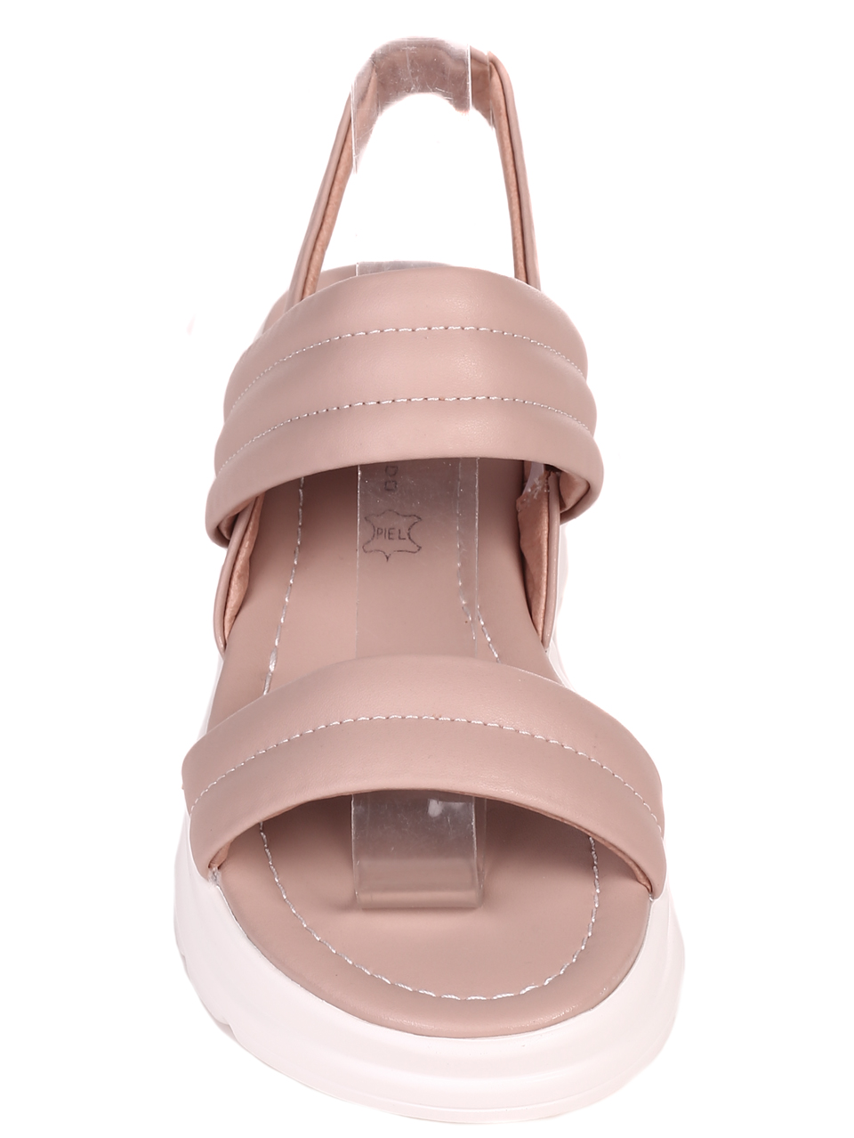 Ежедневни дамски сандали на платформа от естествена кожа 4AF-22186 pink