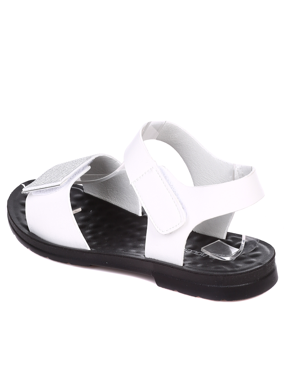 Ежедневни дамски равни сандали в бяло 4D-22201 white
