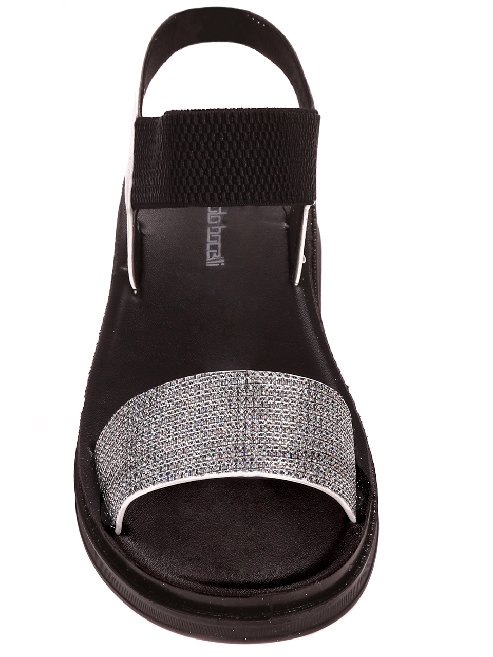 Ежедневни дамски равни сандали в черно 4D-22204 white