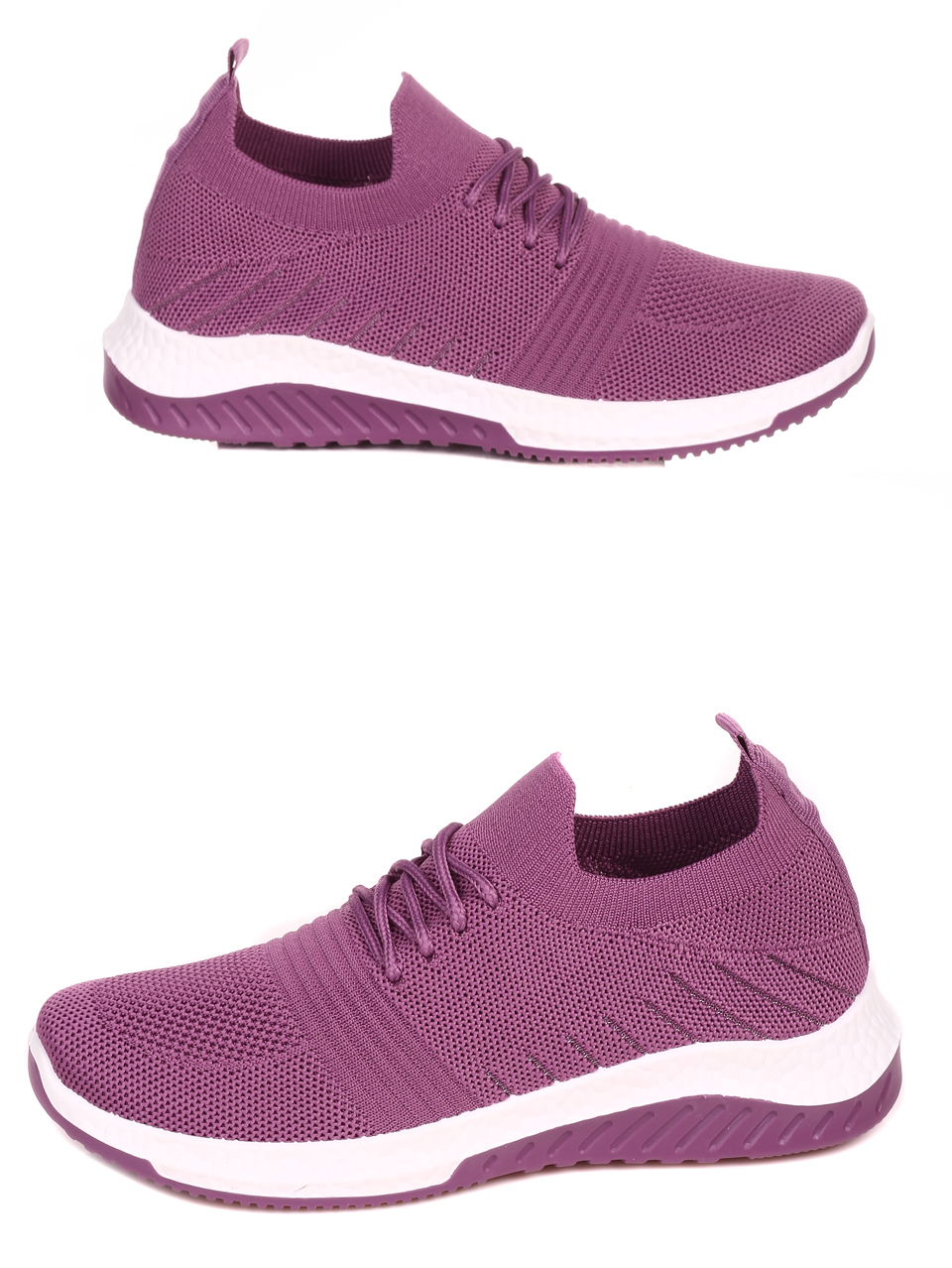 Ежедневни дамски обувки в лилаво 3U-22042 purple