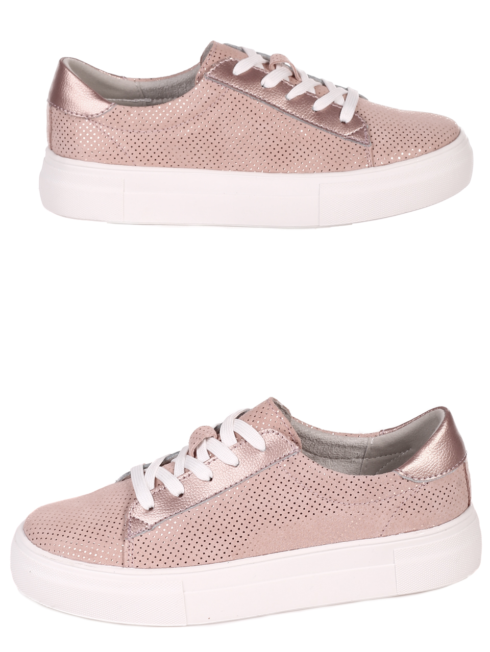 Ежедневни дамски обувки в розово 3AF-22131 pink