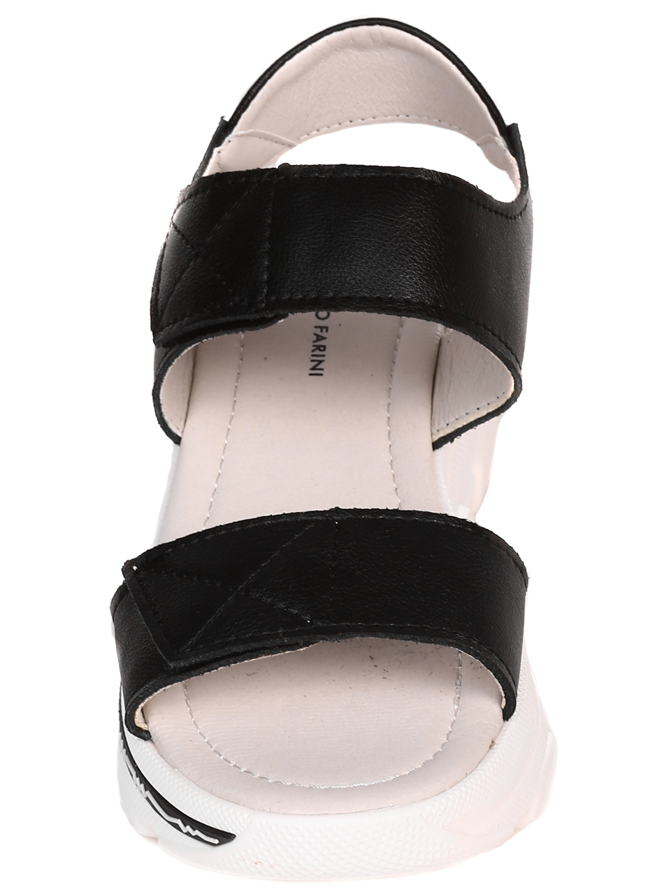 Ежедневни дамски сандали от естествена кожа 4AF-22145 black