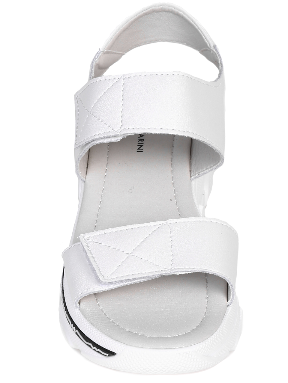 Ежедневни дамски сандали от естествена кожа 4AF-22145 white