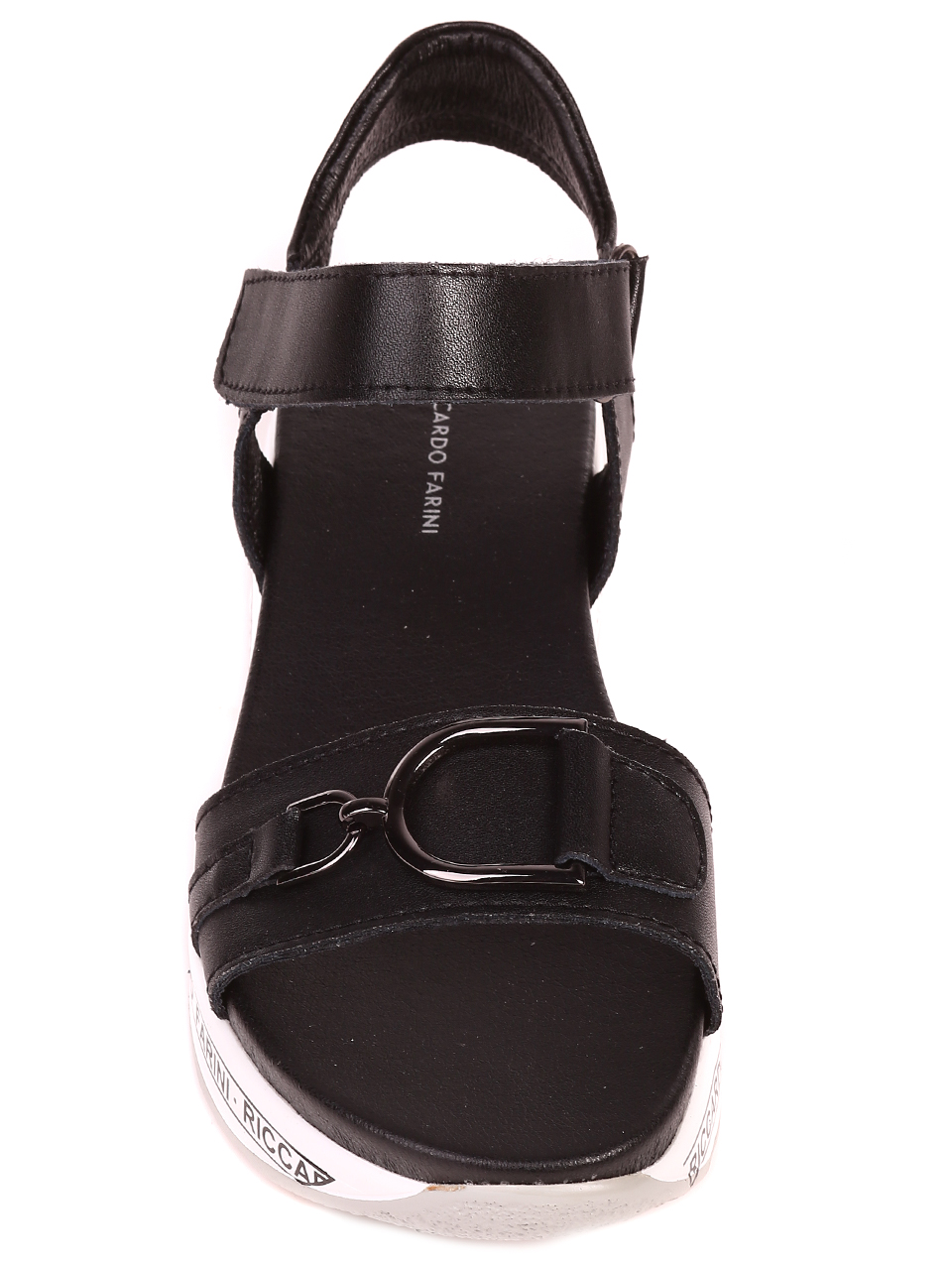 Ежедневни дамски сандали от естествена кожа 4AF-22260 black