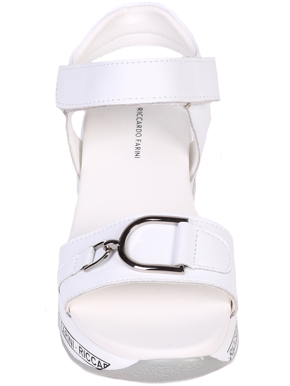 Ежедневни дамски сандали от естествена кожа 4AF-22260 white
