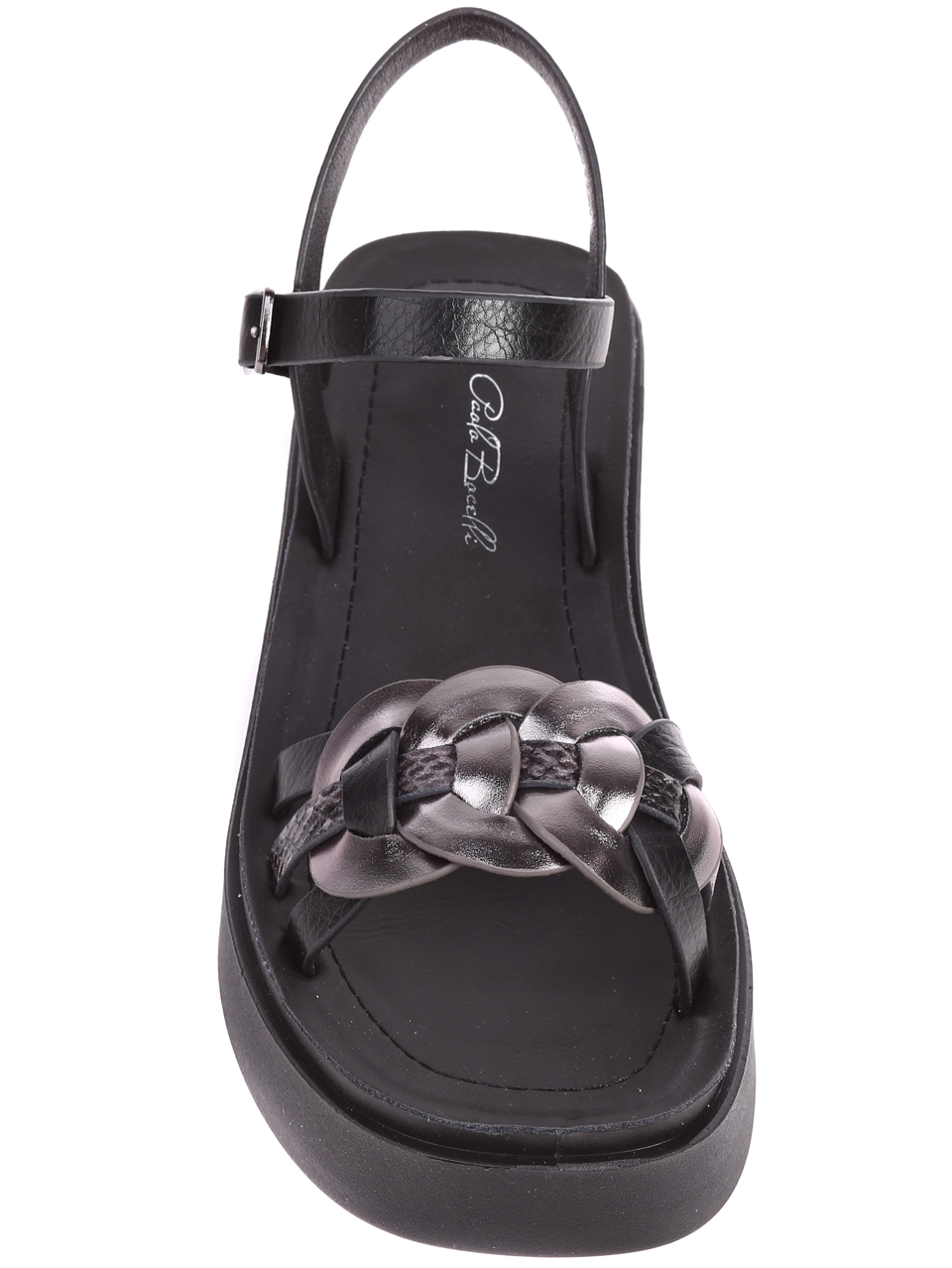 Ежедневни дамски сандали на платформа 4F-22213 black
