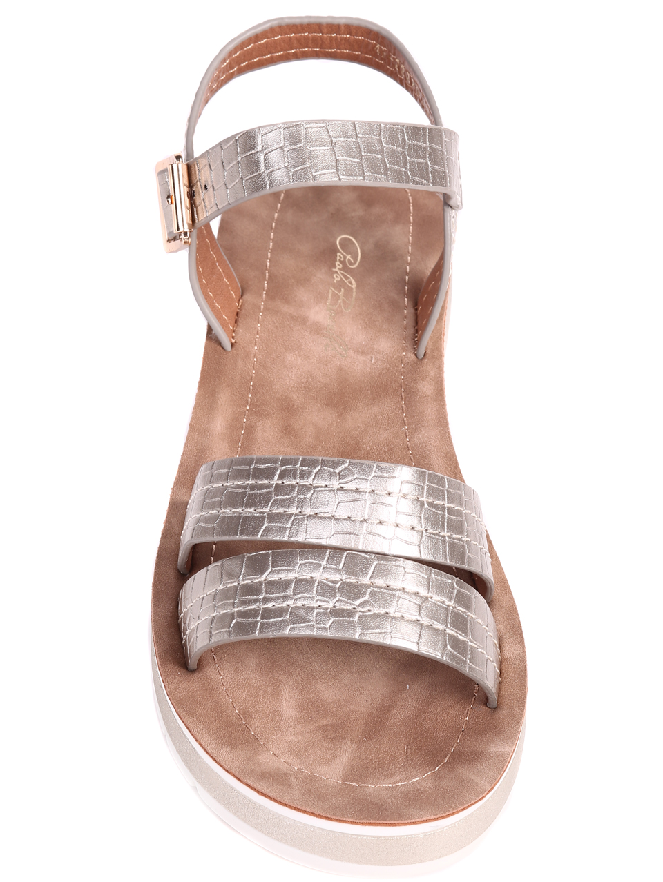 Ежедневни дамски сандали на платформа 4F-22223 gold