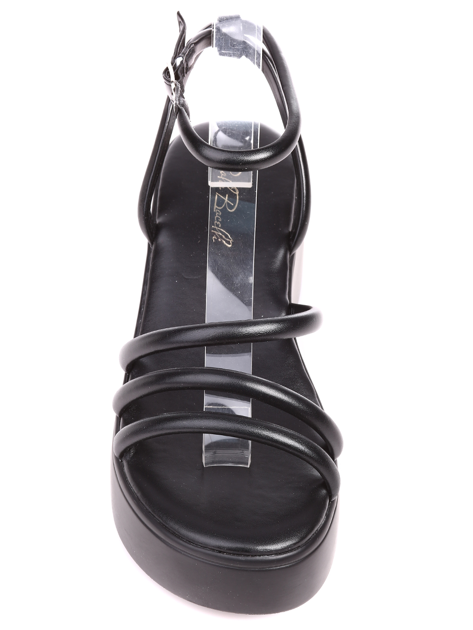Ежедневни дамски сандали на платформа 4A-22266 black
