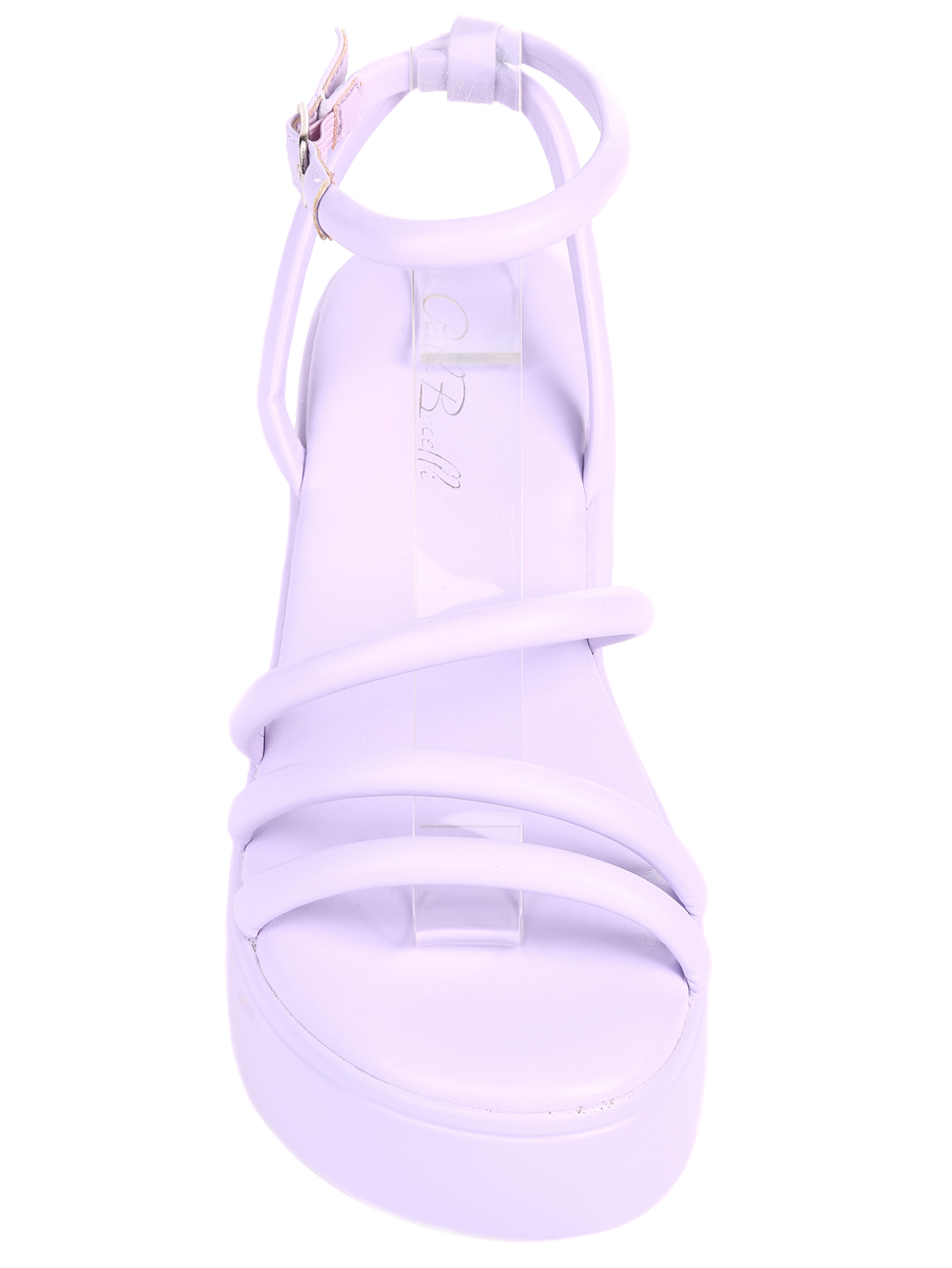 Ежедневни дамски сандали на платформа 4A-22266 purple