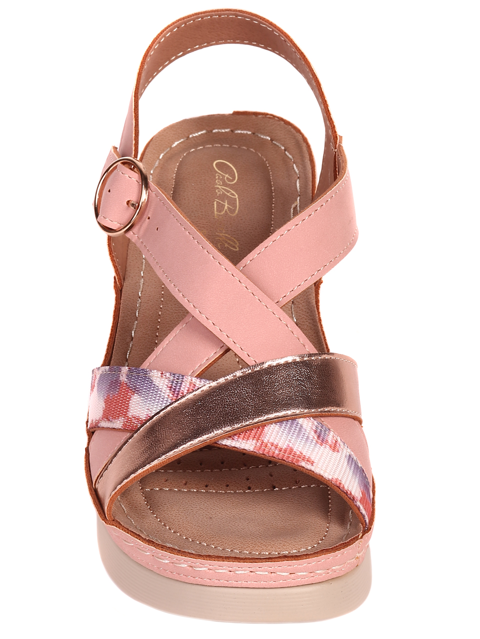Ежедневни дамски сандали на платформа 4H-22243 pink