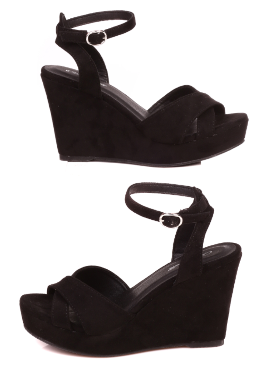 Елегантни дамски сандали на платформа 4H-22251 black