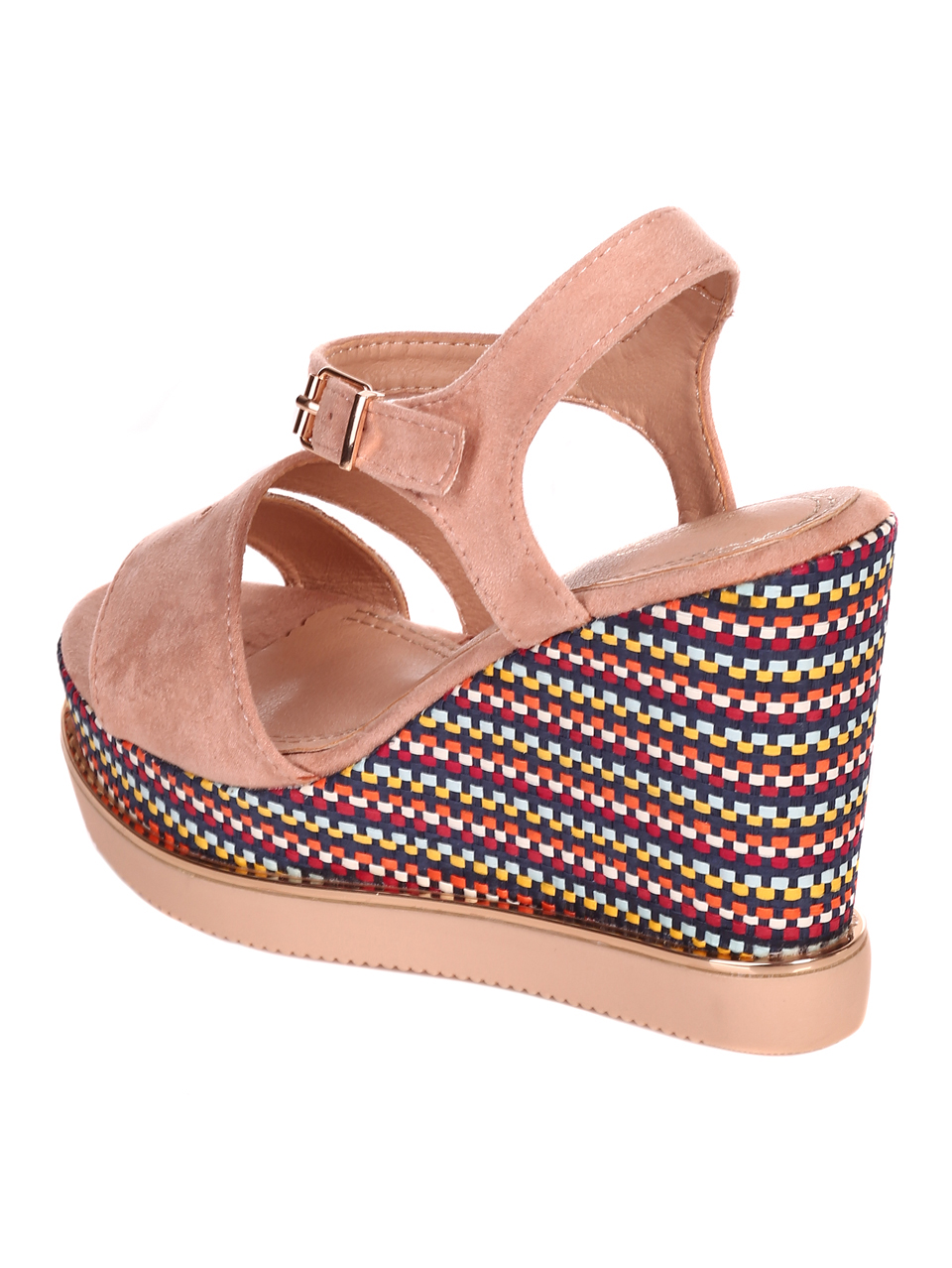 Елегантни дамски сандали на платформа 4H-22254 pink
