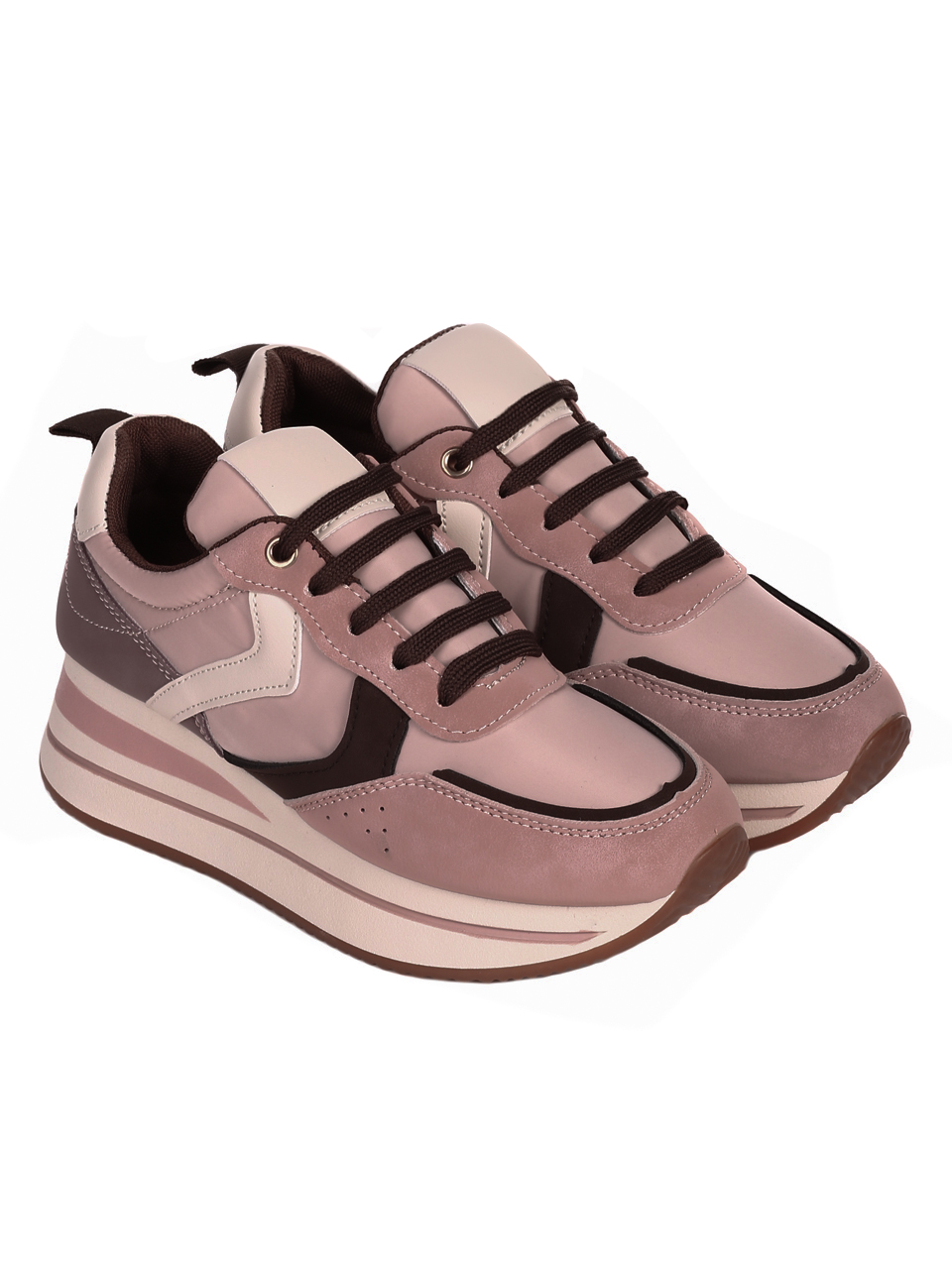 Ежедневни дамски обувки в розово 3U-22548 pink