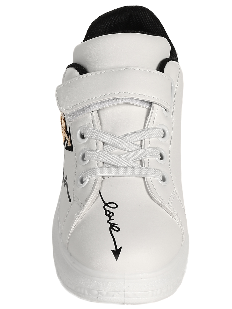 Ежедневни детски обувки в бяло и златисто 18U-22036 white/gold