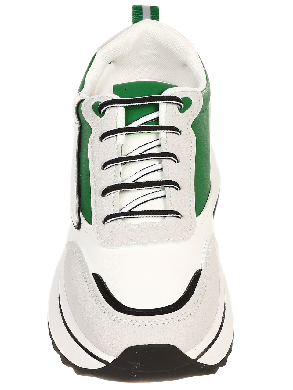 Ежедневни дамски комфортни обувки на платформа  3U-22536 white/green