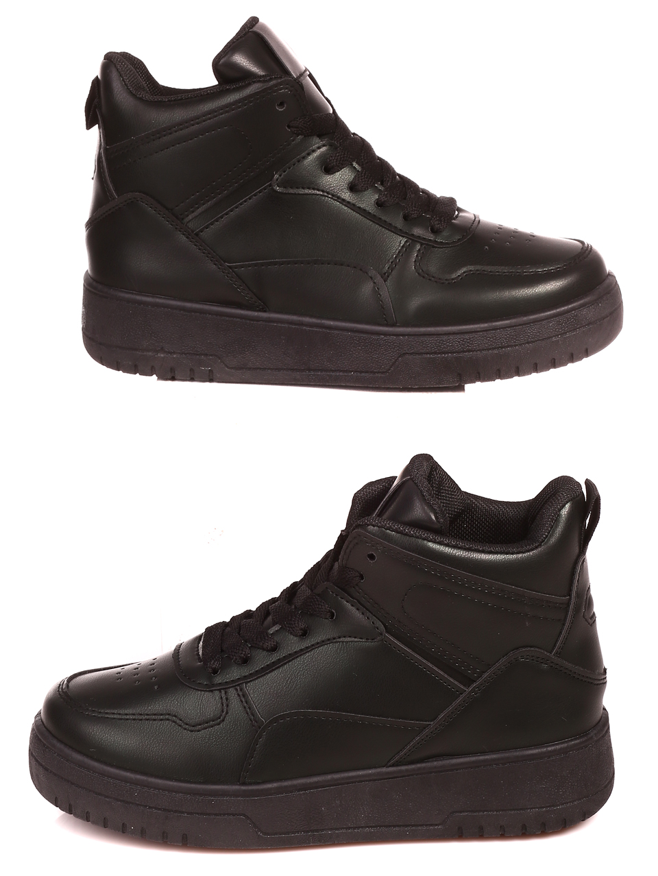 Ежедневни юношески обувки в черно 14U-22539 black 