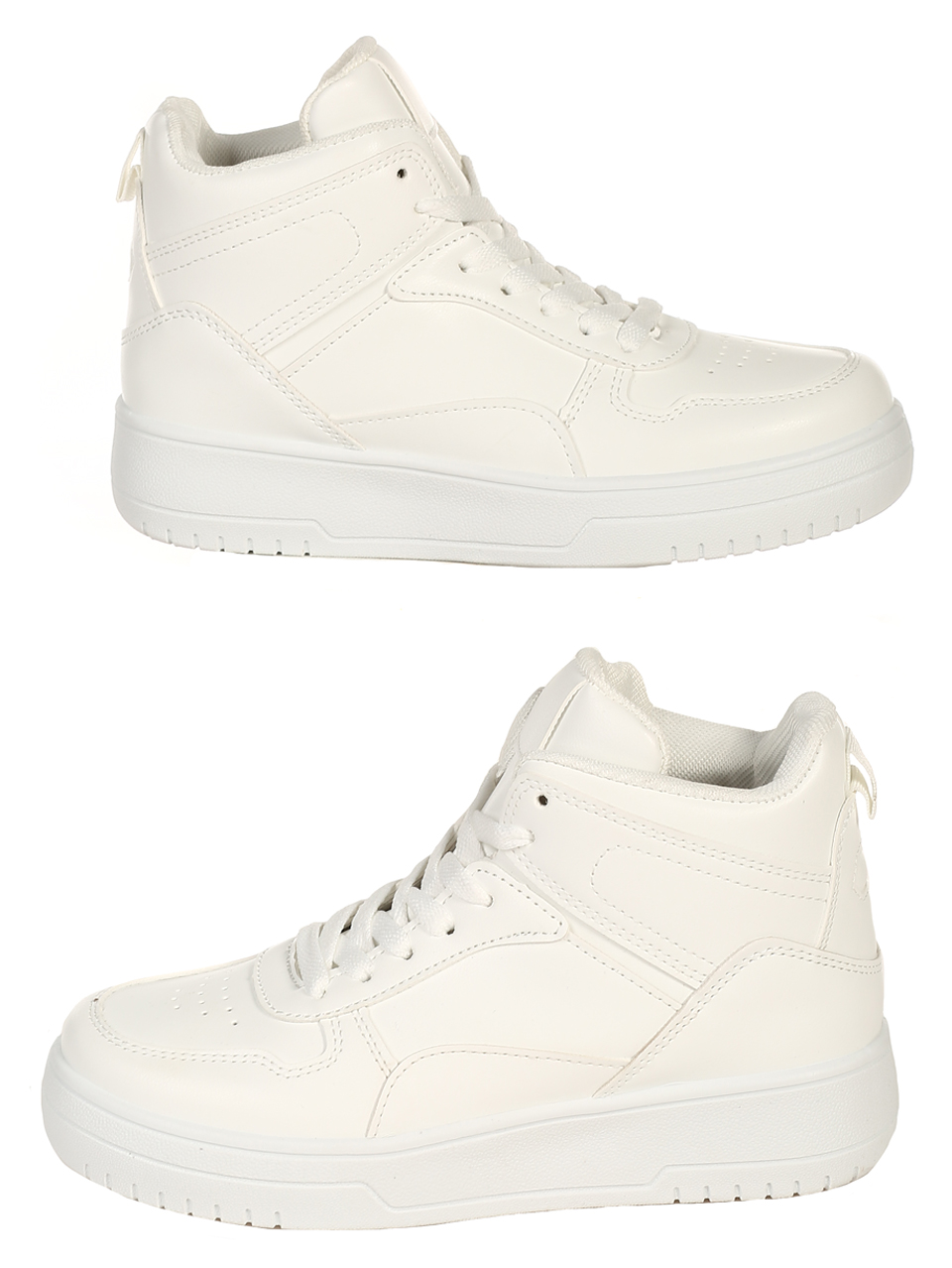 Ежедневни юношески обувки в бяло 14U-22539 white