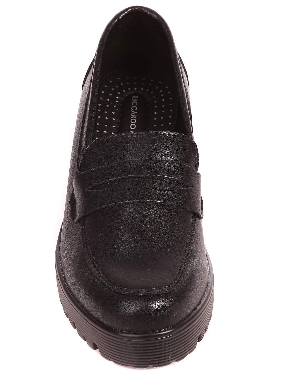 Елегантни дамски обувки от естествена кожа 3AF-22666 black