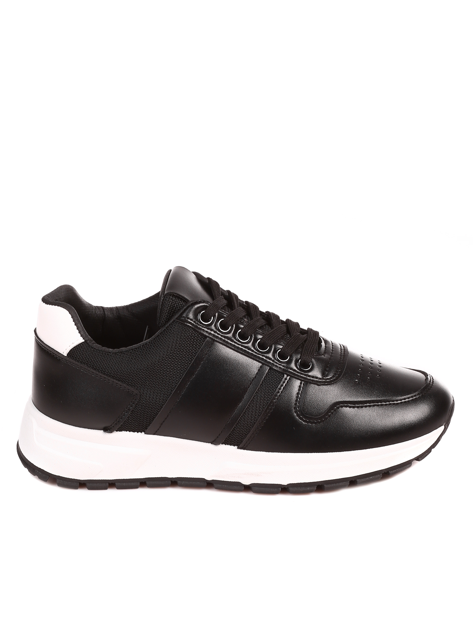 Ежедневни мъжки обувки в черно и бяло 7U-22596 black/white